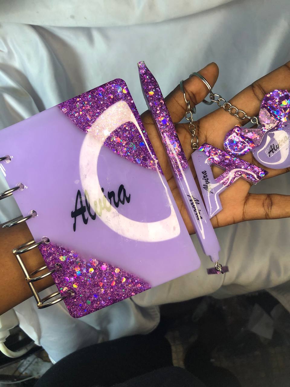 Kit carnet avec paillettes